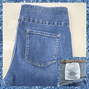Lee Sculpting Slim Leg Mid Rise Jeans Womens Size 16 Medium Blue Denim Stretch